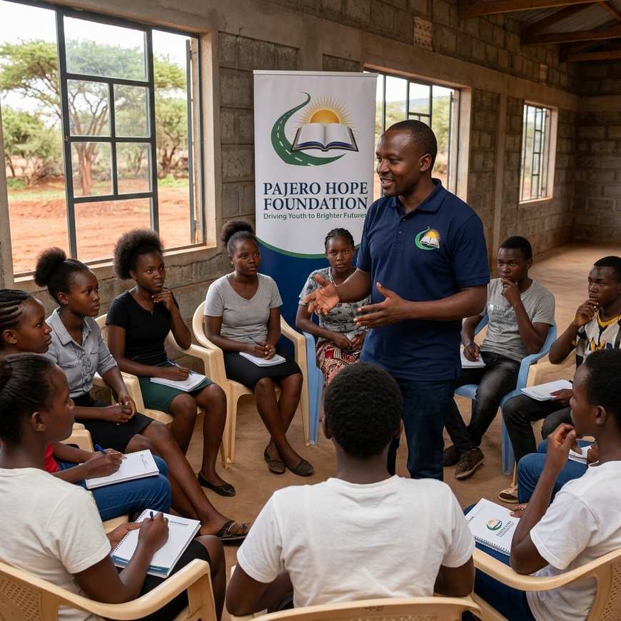A mentor addressing students in an indoor session — a safe space to learn, ask, and grow together.