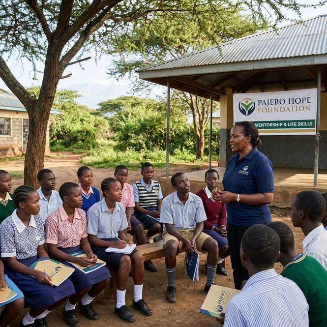 A mentor speaking to youth on life skills, confidence, and the road ahead — guidance that shapes futures.